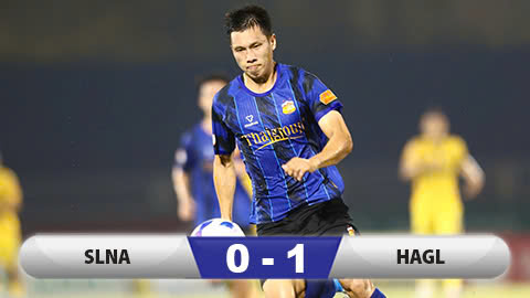 Kết quả SLNA 0-1 HAGL: Sông Lam ngã ngựa vì sút dở và cả thẻ đỏ